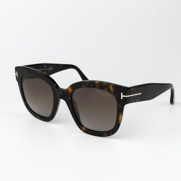 Tom Ford Women Sunglasses Havana Brown Gradient Polarized BEATRIX FT0613/S 52H - Picture 1 of 13